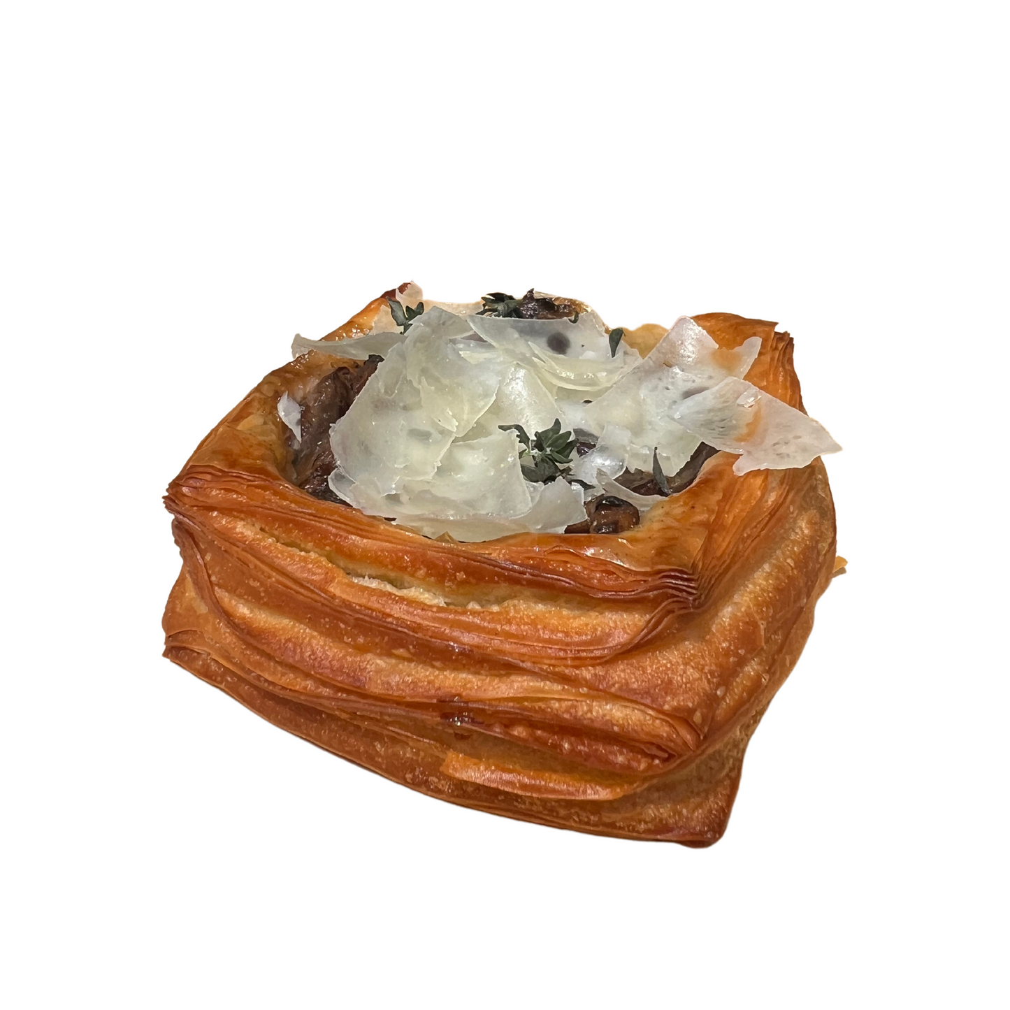 Wild Mushroom Danish with Pecorino Cheese